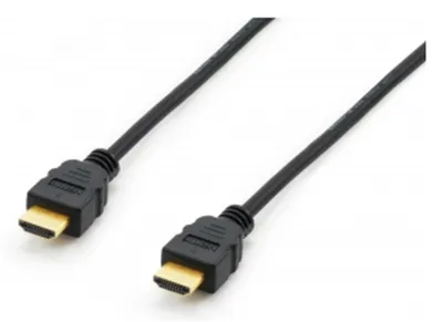Produktbild von Equip High Speed HDMI Stecker auf Stecker Kabel, 5 m, HDMI Typ A (Standard), HDMI Typ A (Standard), 3D, 18 Gbit/s, Schwarz