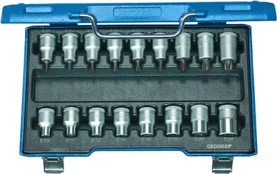 Produktbild von GEDORE ITX 19 TX-017 Schraubendreher-Satz 1/2" 17-teilig Innen+Außen-TX, 6129520
