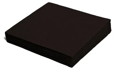 Produktbild von 500x Servietten 33 x 33 cm 1/4 -Falz 2-lagig schwarz