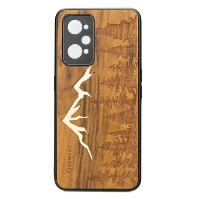 Productafbeelding van Houten hoes voor Realme GT 2 / GT Neo 2 / Realme GT Neo 3T, Imbuia-hout