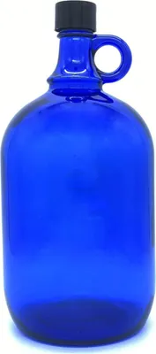 Produktbild von Glasballon aus Blauglas 2 Liter inkl. Schraubverschluss