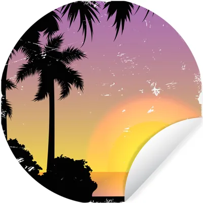 Produktbild von MuchoWow® - Mauerkreis - Wand Bilder - Wandsticker - Wohnzimmer Dekoration - Dekoration für die Wände - Aluminium - Babyzimmer