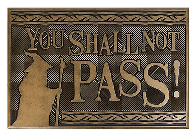 Zdjęcie produktu dla Wycieraczka Władca Pierścieni You Shall Not Pass 40 x 60 cm