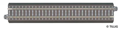Produktbild von TILLIG Gerades Gleis G1 Gleisstück 166 mm grau Bettungsgleis 83701 Spur TT