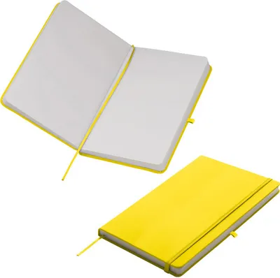 Produktbild von Notizbuch / DIN A5 / 160 S. / blanko / samtweiches PolyurethanHardcover / Farbe: gelb