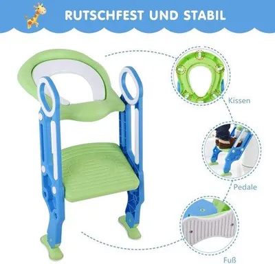 Image de Réducteur de siège de toilettes pour enfants, blanc, en plastique
