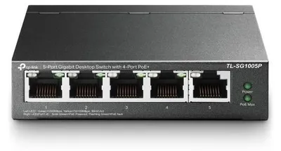 Produktbild von 5-Port Gigabit Desktop Switch mit 4 PoE+ und Metallgehäuse