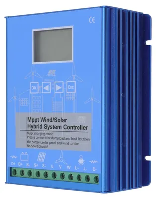 Obrázok produktu pre 12V 24V veterný solárny hybridný regulátor LCD displej MPPT Boost nabíjanie multifunkčný LCD veterný solárny regulátor GPI-6060