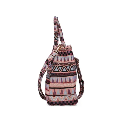 Produktbild von Rieker Damen Handtasche Shopper Schulterriemen bunt Muster H1511, Farbe:Rosa