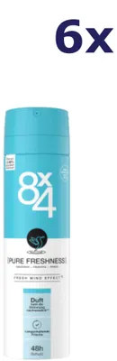 Productafbeelding van 6x 8 x 4 Deospray - Pure Freshness 150 ml
