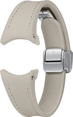 Produktbild von D-Buckle Hybrid Eco-Leather Armband (Slim, S/M), Etoupe