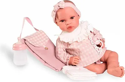 Produktbild von MuÑecas Antonio Juan Neugeborenen-babypuppe Erika Mit Wickeltisch Rosa Rosa One Size