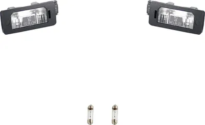 Produktbild von 2x Kennzeichenleuchte + Leuchtmittel Set Links & Rechts passend für BMW 5er E39 Johns