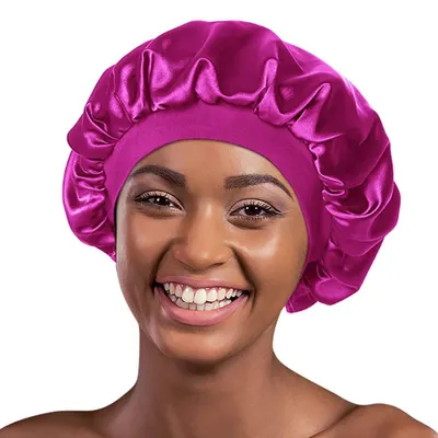 Image de Bonnet de protection polyvalent pour femmes, en satin, idéal pour les personnes suivant une chimiothérapie