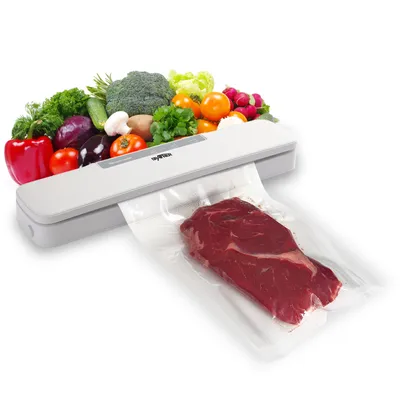 Produktbild von Grafner Vakuumiergerät Vakuumierer Folienschweißgerät 30cm Naht inkl. 10 Vakuumierbeutel und Folienschneider