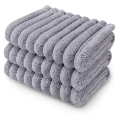 Immagine prodotto di Coperta in flanella lavabile per cani e gatti, colore grigio, dimensioni 76 x 104 cm