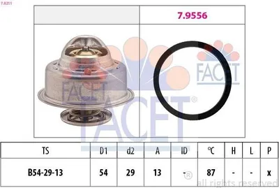 Produktbild von FACET Thermostat Kühlmittel 87°C für VOLVO 940 II Kombi (945) 940 Kombi (945) 240 Kombi (P245) 740 Kombi (745) 740 (744)