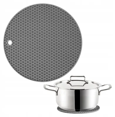 Produktbild von Orion Silikon Untersetzer Hitzebeständig Grau 17,5cm