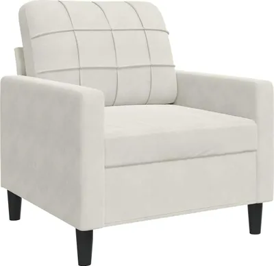 Produktbild von vidaXL Sessel Creme 60 cm Samt