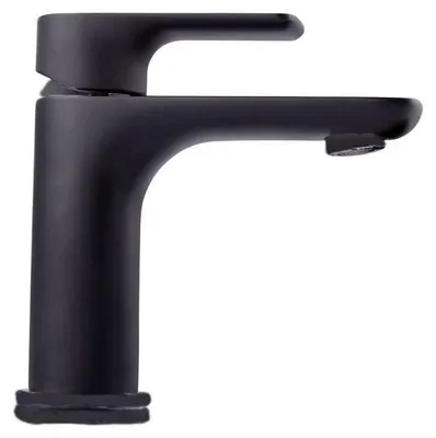 Image de Mitigeur bas en laiton noir mat pour vasque - Lowy
