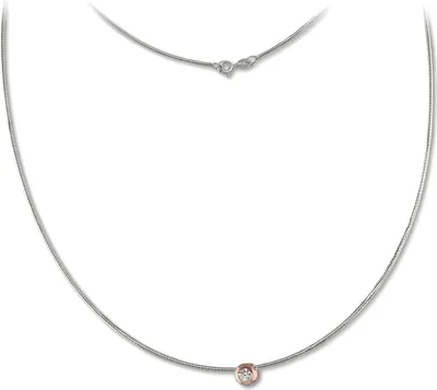 Produktbild von SilberDream Collier 925 Silber vergoldet 45cm Schmuck silber rose D2SDK23245E