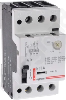 Obrázek produktu pro M250 1NO/1NC Motorový jistič (6,3A - 10A)