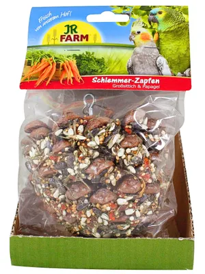 Zdjęcie produktu dla JR FARM Wielgachna Szyszka dla smakoszy - pyszna przekąska dla wszystkich większych papug 195 g