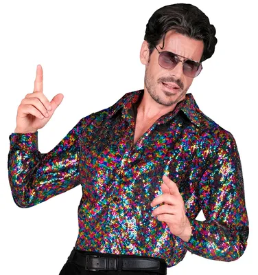 Productafbeelding van W WIDMANN MILANO - Feestkleding - Herenblouse met pailletten