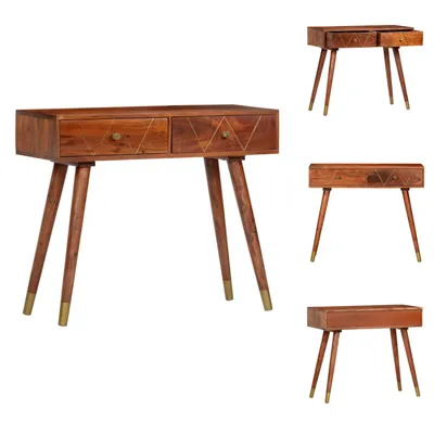 Immagine prodotto di vidaXL Tavolino 90×35×76 cm in legno massiccio di acacia - Tavolini