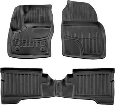 Image de 3D Tapis De Sol en Caoutchouc Premium Pour Ford C-Max Hybridod 2010-2019 4pcs, Bord Haut, Noir, Antidérapant, Toutes Saisons