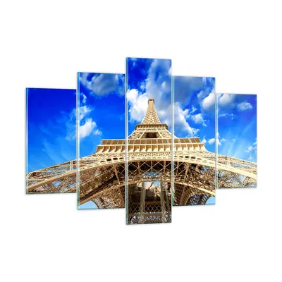 Produktbild von Bilder auf glas - Architektur paris stadt eiffel - 150x100cm - Glasbilder - Wandbilder - Kunstdruck - zum Aufhängen bereit - Wanddekoration aus Glas - Glas Bilder - Wandbild auf Glas - GEA150x100-2479