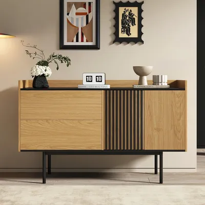 Produktbild von Anrichte - Sideboard - Aufbewahrungsschrank - Kommode - Buffet - Modern, minimalistisch