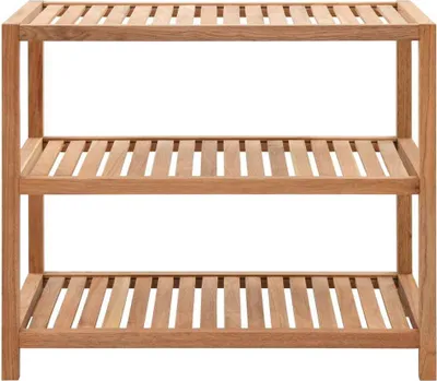 Immagine prodotto di vidaXL Mensola da bagno in legno massiccio di noce 65x40x55 cm