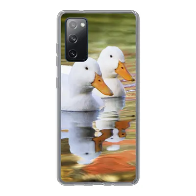 Produktbild von MuchoWow® Handyhülle Schutzhülle Hülle für Samsung Galaxy S20 FE Enten - Wasser - Spiegelung - Familie Silikon Softcase Handy Hülle - Abdeckung
