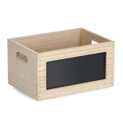 Produktbild von Organizer aus Holz, Behälter mit Kreidetafel