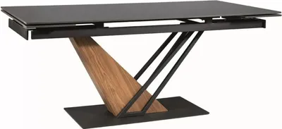 Obrázek produktu pro GENESIS skládací stůl 160(220)x90 černý mramor/pepel černá