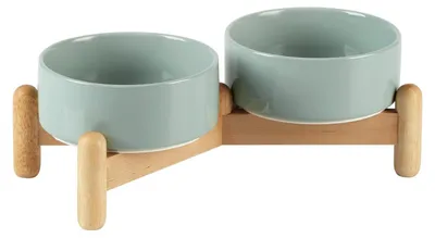 Zdjęcie produktu dla Podwyższone miski dla psów, ceramiczne miski dla psów na stojaku