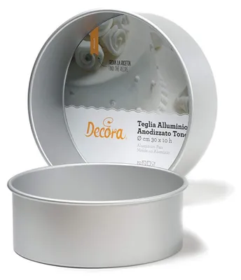 Produktbild von Decora, 0062616 Professionelle runde Backform Ø 40 x 10 h cm, Aus eloxiertem Alu