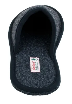 Produktbild von Naturbursche Filzpantoffel, Farbe:rabenschwarz, Größe:40/41