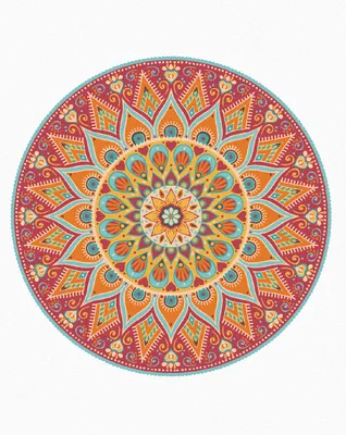 Obrázek produktu pro Zuty - Diamantové malování - MANDALA, 40x50 cm, bez rámu a bez vypnutí plátna