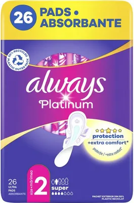 Produktbild von Ultra Platinum Super Damenbinden 26 Stü ck