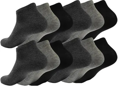 Produktbild von 12 Paar Sneaker Socken Herren Damen Socken Baumwolle,  12 Paar, Mix 39-42
