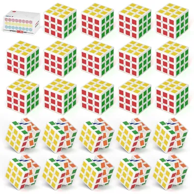 Image de Mini cubes magiques, ensemble de 24 pièces - Jouet cube magique pour enfants