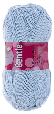 50g Lanoso Gentle ägyptische Baumwolle Sommergarn uni Strickgarn Häkelgarn hellblau