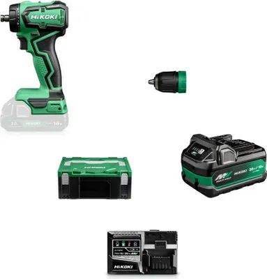 Produktbild von HiKoKi Akku Bohrschrauber DS18DDQW2Z Multivolt Akku Ladegerät