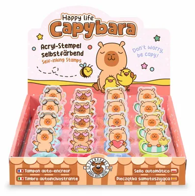 Produktbild von Pieczątka Kapibara samotuszująca akrylowa 1szt.mix