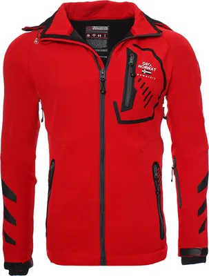 Produktbild von Geographical Norway Ticket Herren Softshelljacke Funktions-Outdoor-Jacke, Rot, Größe L