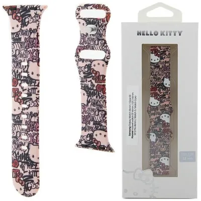 Produktbild von Hello Kitty Apple Watch Armband für 38 / 40 / 41mm Graffiti und Kitty Head