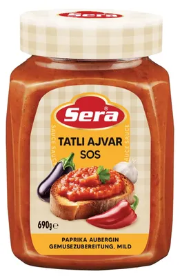 Produktbild von Ajvar mild Familienpackung – Paprika-Auberginen-Zubereitung 690g