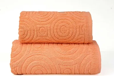 Zdjęcie produktu dla Ręcznik, ręcznik kąpielowy, bawełna, wytłaczany wzór, Emma 70x140 Orange
